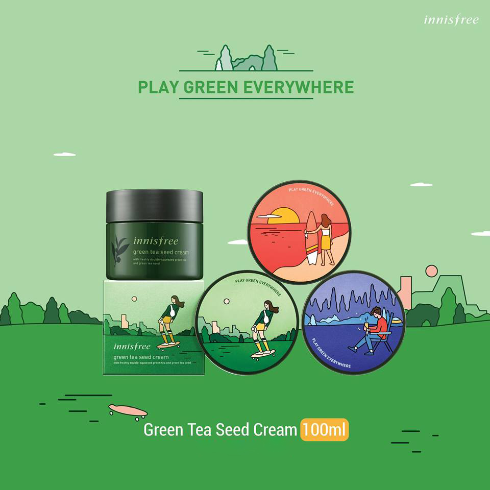 Innisfree,Green Tea Seed Cream (Limited Edt) กล่องส้ม 100 ml.,Green Tea Seed Cream (Limited Edt),ครีม Innisfree,Innisfree Green Tea Seed Cream (Limited Edt) ราคา,Innisfree Green Tea Seed Cream (Limited Edt) รีวิว