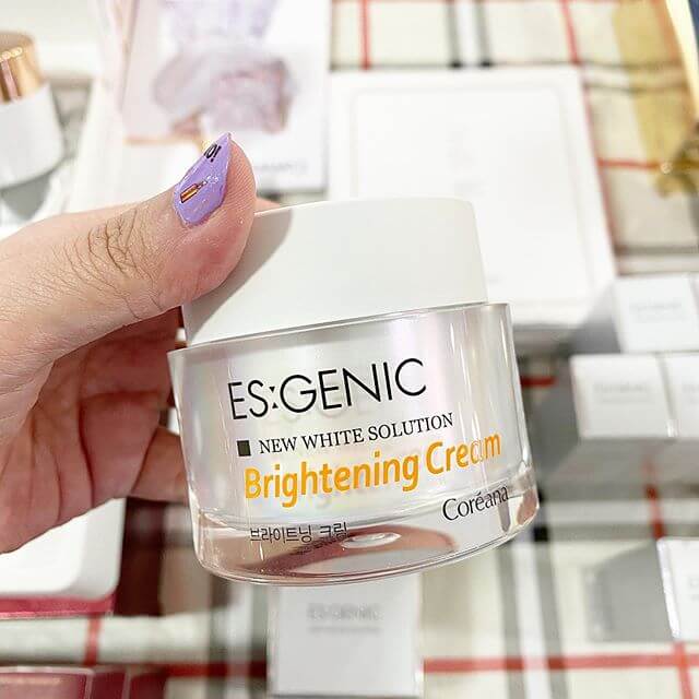 ES:GENIC By Coreana , NEW WHITE SOLUTION BRIGHTENING CREAM , ครีมเพื่อผิวกระจ่างใส  , ครีมบำรุงผิว , ผิวขาว , ES:GENIC , ES:GENIC BRIGHTENING CREAM  