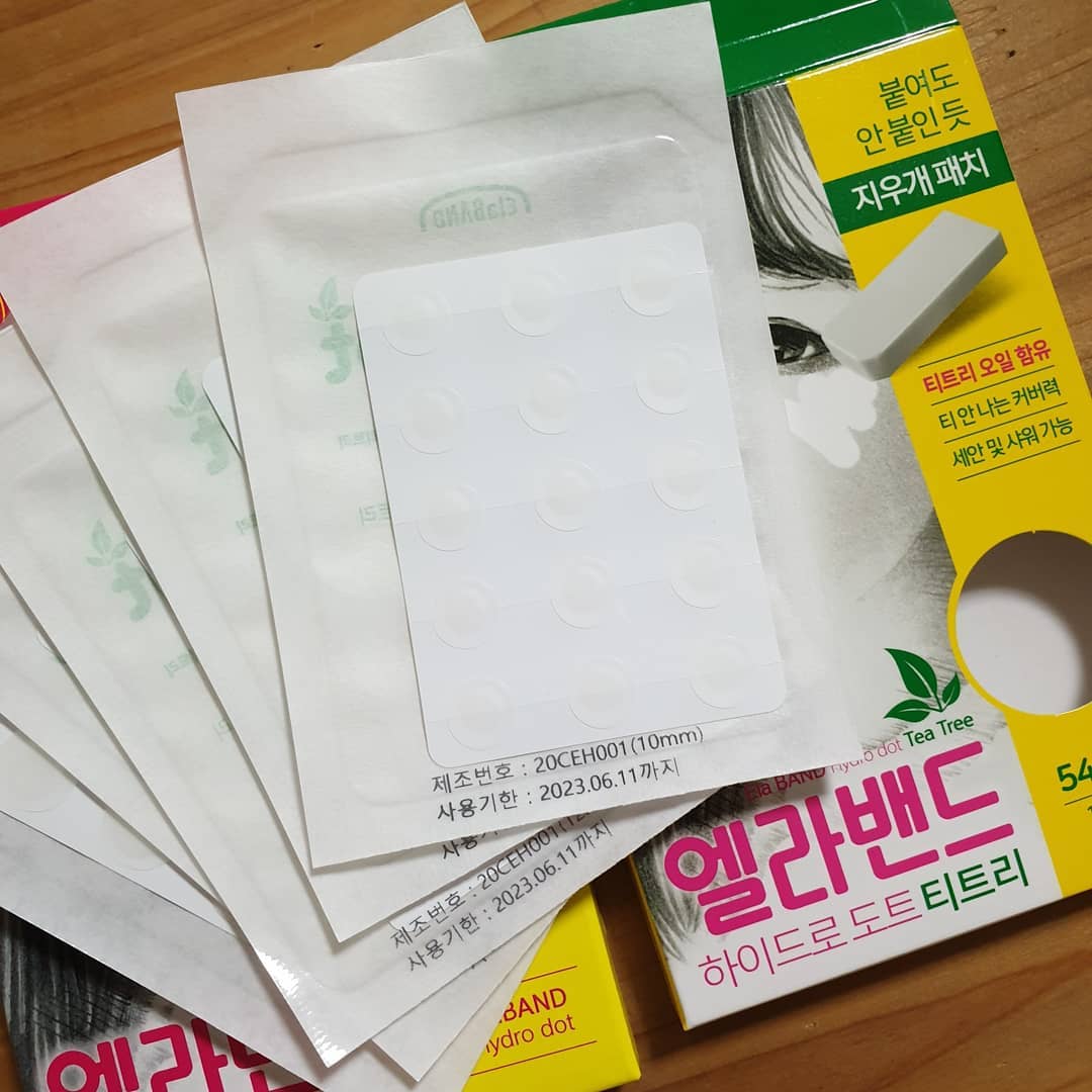 Elaband Hydro Dot Teatree 23ชิ้น/กล่อง แผ่นแปะสิว จากเกาหลี